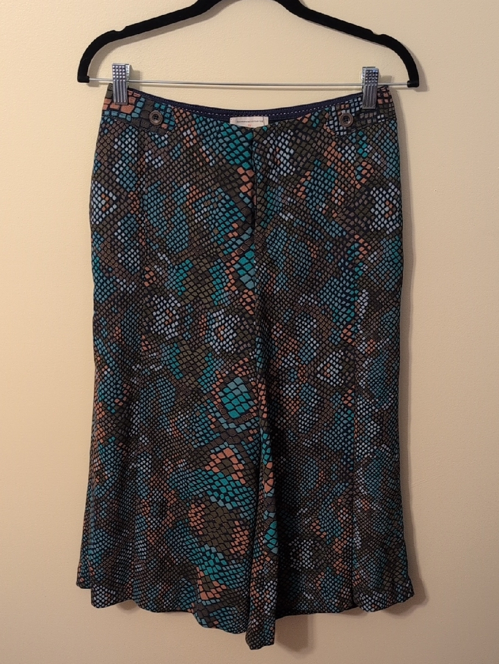 Anthropologie Culotte Gaucho Snake print Pants
